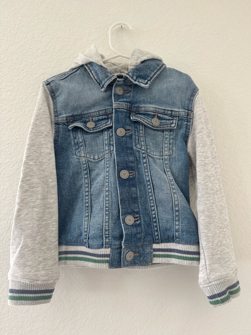 H&M Kid’s Hooded Sweatshirt Jean Jacket